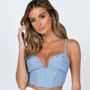 Jorja Blue Top - Princess Polly